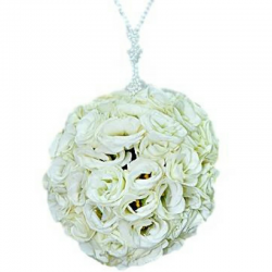 זר כלה כדור לבן