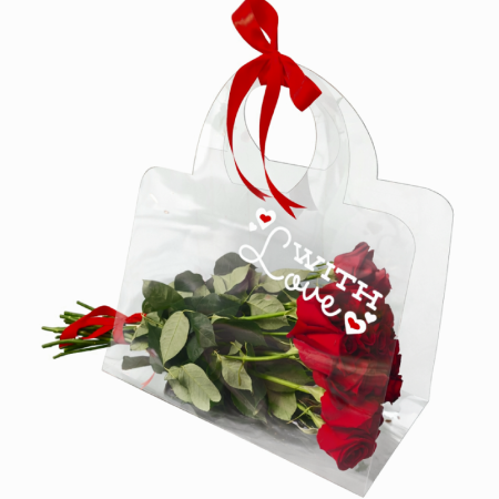 תיק ורדים שקוף