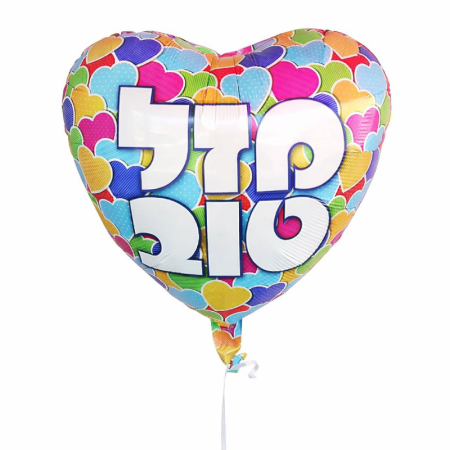 בלון מתכתי רגיל - מזל טוב
