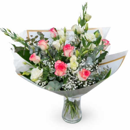 זר ורדים יומיליה וליזיאנטוסים